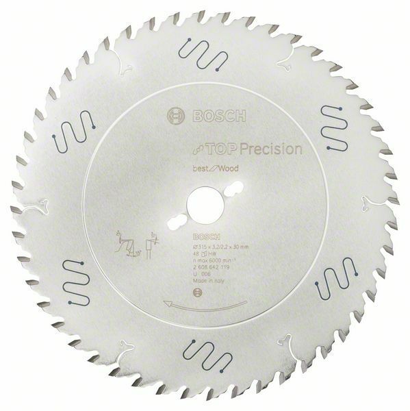 Pilový kotouč do okružních pil Top Precision Best for Wood - 315 x 30 x 3,2 mm, 48 - 31651 BOSCH