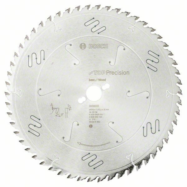 Pilový kotouč do okružních pil Top Precision Best for Wood - 350 x 30 x 3,5 mm, 54 BOSCH