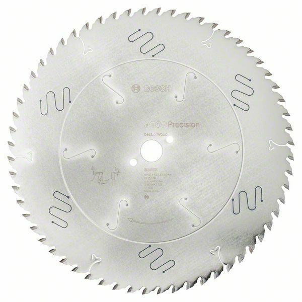 Pilový kotouč do okružních pil Top Precision Best for Wood - 400 x 30 x 4 mm, 60 - 3165140 BOSCH