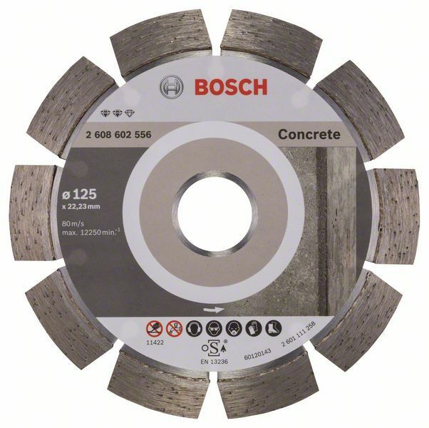 Diamantový dělicí kotouč Expert for Concrete - 125 x 22,23 x 2,2 x 12 mm - 3165140580625 BOSCH