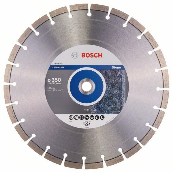 Diamantový dělicí kotouč Expert for Stone - 350 x 20,00+25,40 x 3,2 x 12 mm - 316514058100 BOSCH