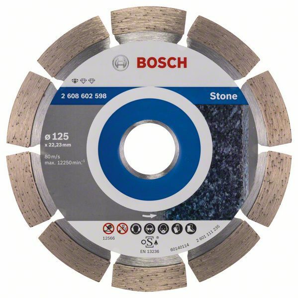 Diamantový dělicí kotouč Standard for Stone - 125 x 22,23 x 1,6 x 10 mm - 3165140581042 BOSCH