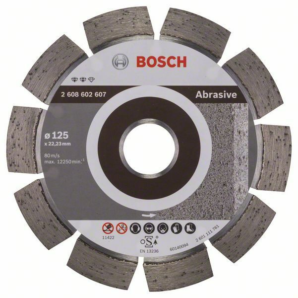 Diamantový dělicí kotouč Expert for Abrasive - 125 x 22,23 x 1,6 x 10 mm - 3165140581134 BOSCH