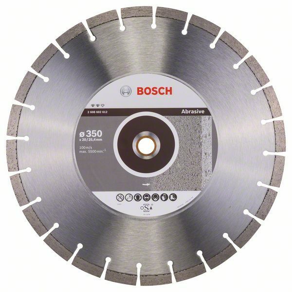 Diamantový dělicí kotouč Expert for Abrasive - 350 x 20,00+25,40 x 3,2 x 12 mm - 316514058 BOSCH