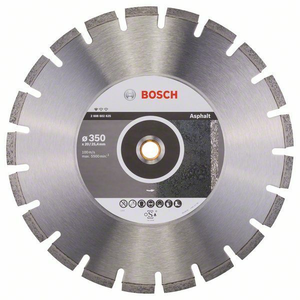 Diamantový dělicí kotouč Standard for Asphalt - 350 x 20/25,40 x 3,2 x 10 mm - 31651405813 BOSCH
