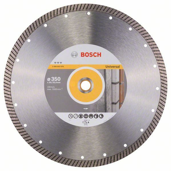 Diamantový dělicí kotouč Best for Universal Turbo - 350 x 20,00+25,40 x 3,2 x 12 mm - 3165 BOSCH
