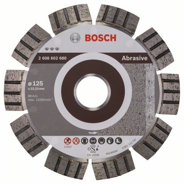 Diamantový dělicí kotouč Best for Abrasive - 125 x 22,23 x 2,2 x 12 mm - 3165140581868 BOSCH