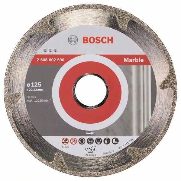 Diamantový dělicí kotouč Best for Marble - 125 x 22,23 x 2,2 x 3 mm - 3165140581967 BOSCH