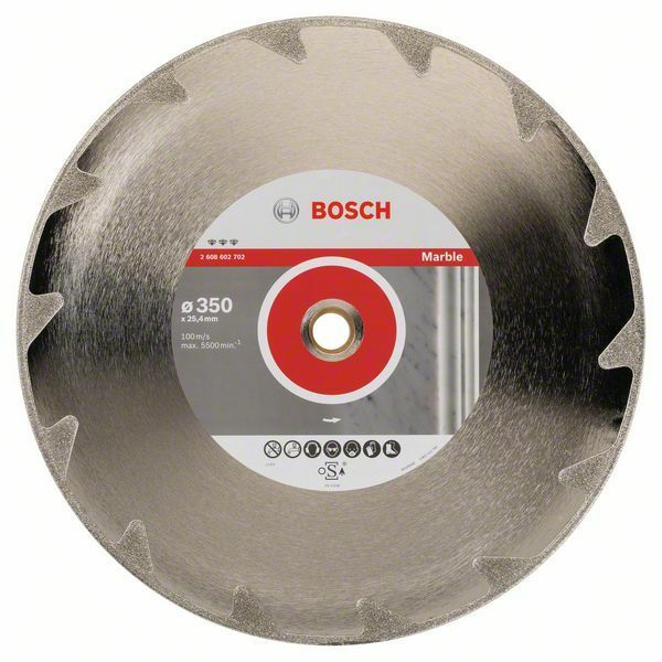 Diamantový dělicí kotouč Best for Marble - 350 x 25,40 x 2,6 x 5 mm - 3165140586900 BOSCH