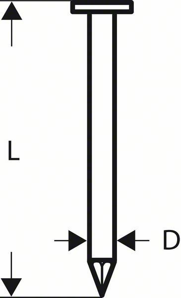 Hřebíky na střešní lepenku CN 45-15 HG - 32 mm, žárově pozinkovaný - 3165140617611 BOSCH