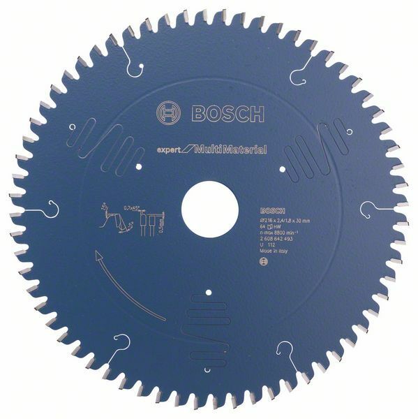 Pilový kotouč Expert for Multi Material - 216 x 30 x 2,4 mm, 64 - 3165140648189 BOSCH
