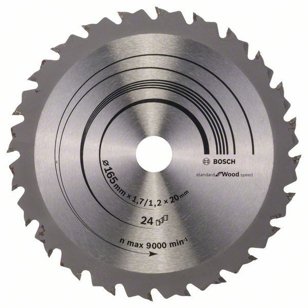 Pilový kotouč Speedline Wood - 165 x 20/16 x 1,7 mm, 24 - 3165140660266 BOSCH