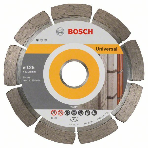Diamantový dělicí kotouč Standard for Universal - 125 x 22,23 x 1,6 x 10 mm - 316514066586 BOSCH