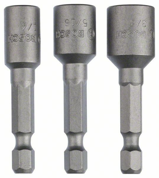 3dílné balení nástrčných klíčů - 50 mm; 1/4"; 3/8"; 5/16" - 3165140700948 BOSCH