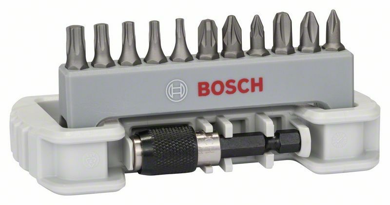 11dílná sada šroubovacích bitů včetně držáku bitů - PH1; PH2; PH3; PZ1; PZ2; PZ3; T10; T15 BOSCH