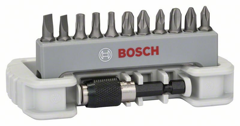 11dílná sada šroubovacích bitů včetně držáku bitů - PH1; PH2; PH3; PZ1; PZ2; PZ3; T15; T20 BOSCH