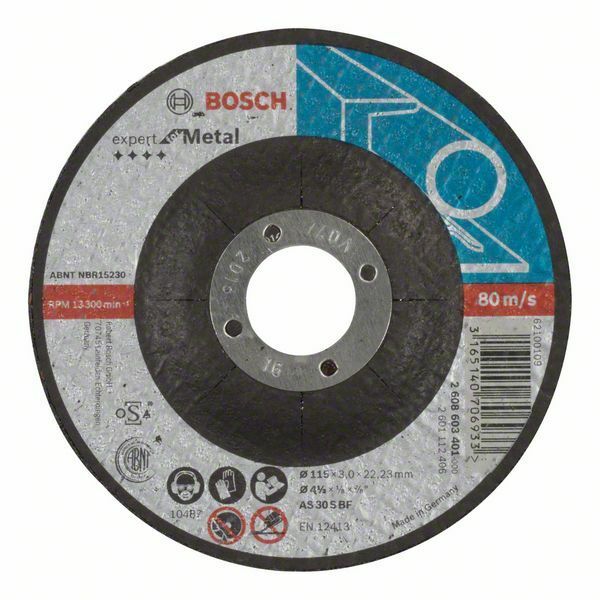 Dělicí kotouč profilovaný Expert for Metal - AS 30 S BF, 115 mm, 3,0 mm - 3165140706933 BOSCH