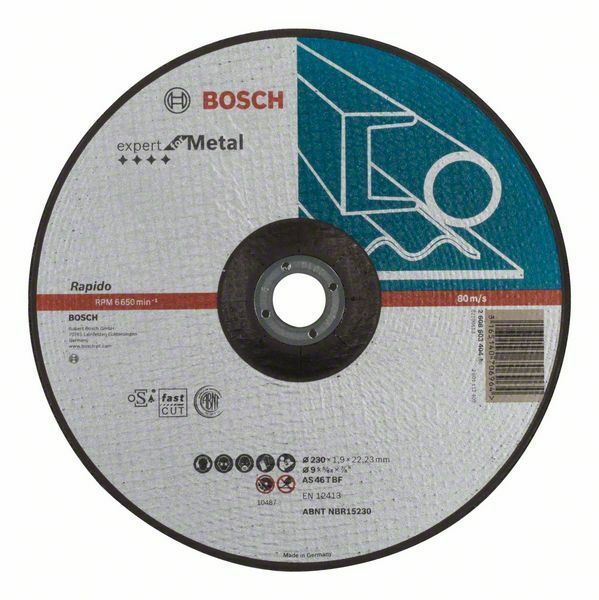 Dělicí kotouč profilovaný Expert for Metal – Rapido - AS 46 T BF, 230 mm, 1,9 mm - 3165140 BOSCH