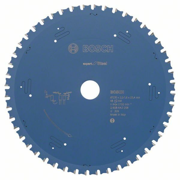 Pilový kotouč do okružních pil Expert for Steel - 230 x 25,4 x 2,2 mm, 48 BOSCH
