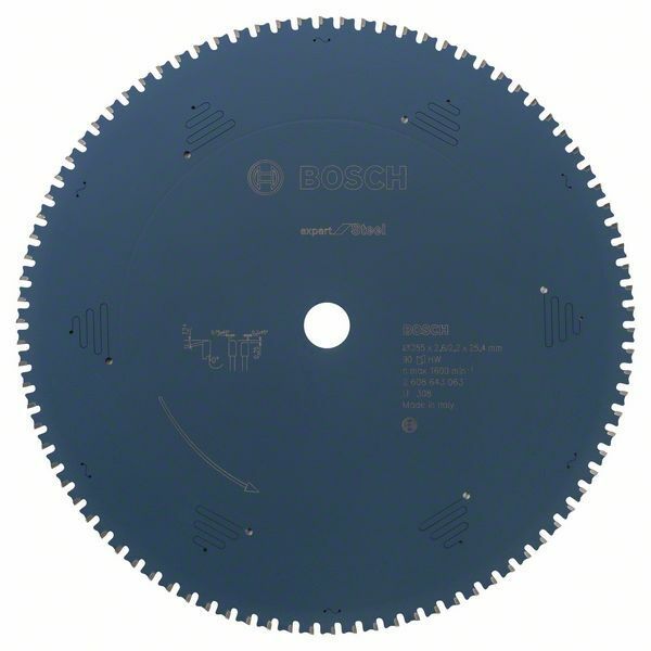 Pilový kotouč do okružních pil Expert for Steel - 355 x 25,4 x 2,2 mm, 90 BOSCH