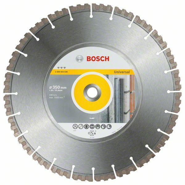 Diamantový dělicí kotouč Best for Universal - 350 x 20/25,40 x 3,3 x 15 mm - 3165140739689 BOSCH
