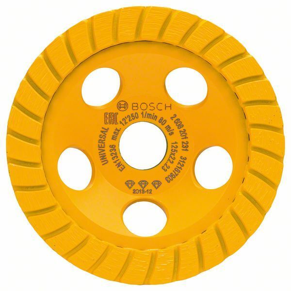 Diamantový hrncový kotouč Best for Universal Turbo; 125 x 22,23 x 5 mm - 3165140772181 BOSCH
