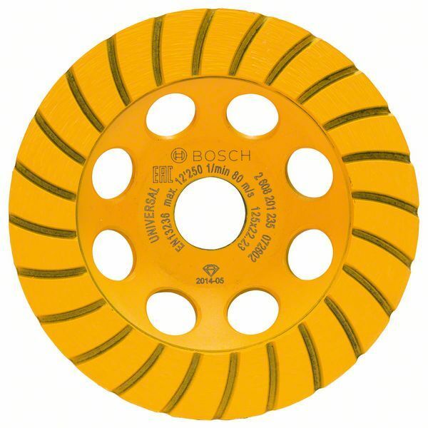 Diamantový hrncový kotouč Standard for Universal Turbo; 125 x 22,23 x 5 mm - 3165140772228 BOSCH