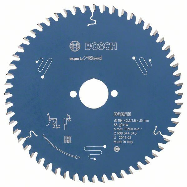 Pilový kotouč Expert for Wood; 184 x 30 x 2,6 mm, 56 - 3165140796095 BOSCH