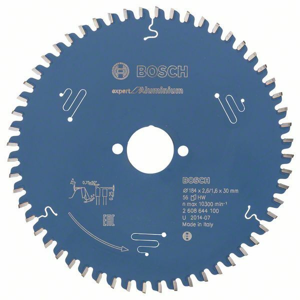 Pilový kotouč Expert for Aluminium; 184 x 30 x 2,6 mm, 56 - 3165140796668 BOSCH