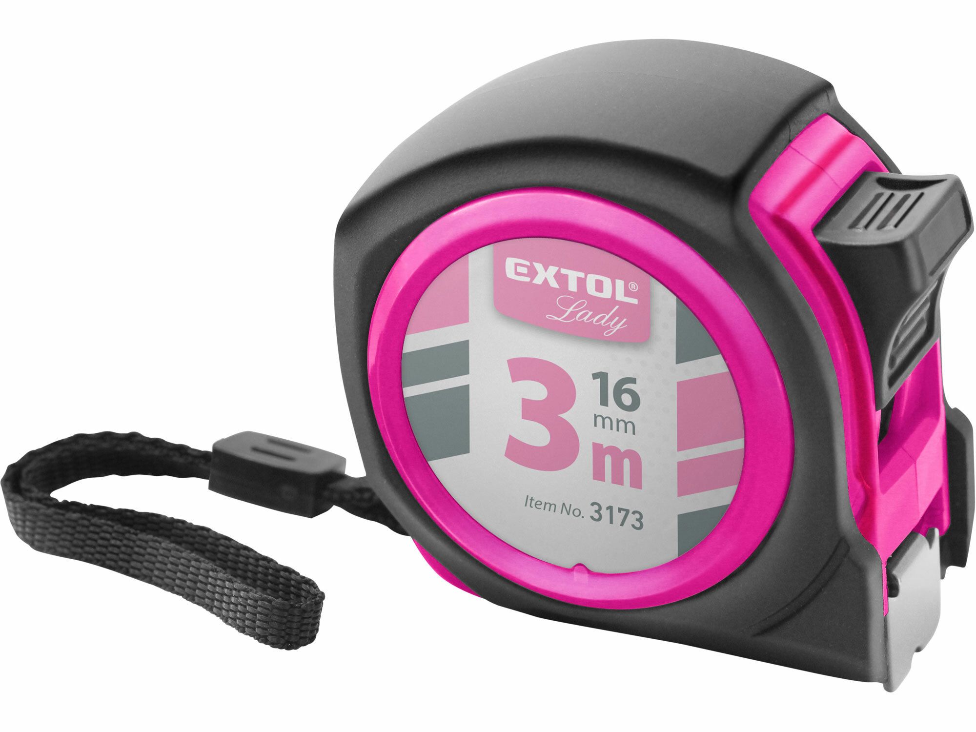 Metr svinovací, 3m, š. pásku 16mm, EXTOL LADY