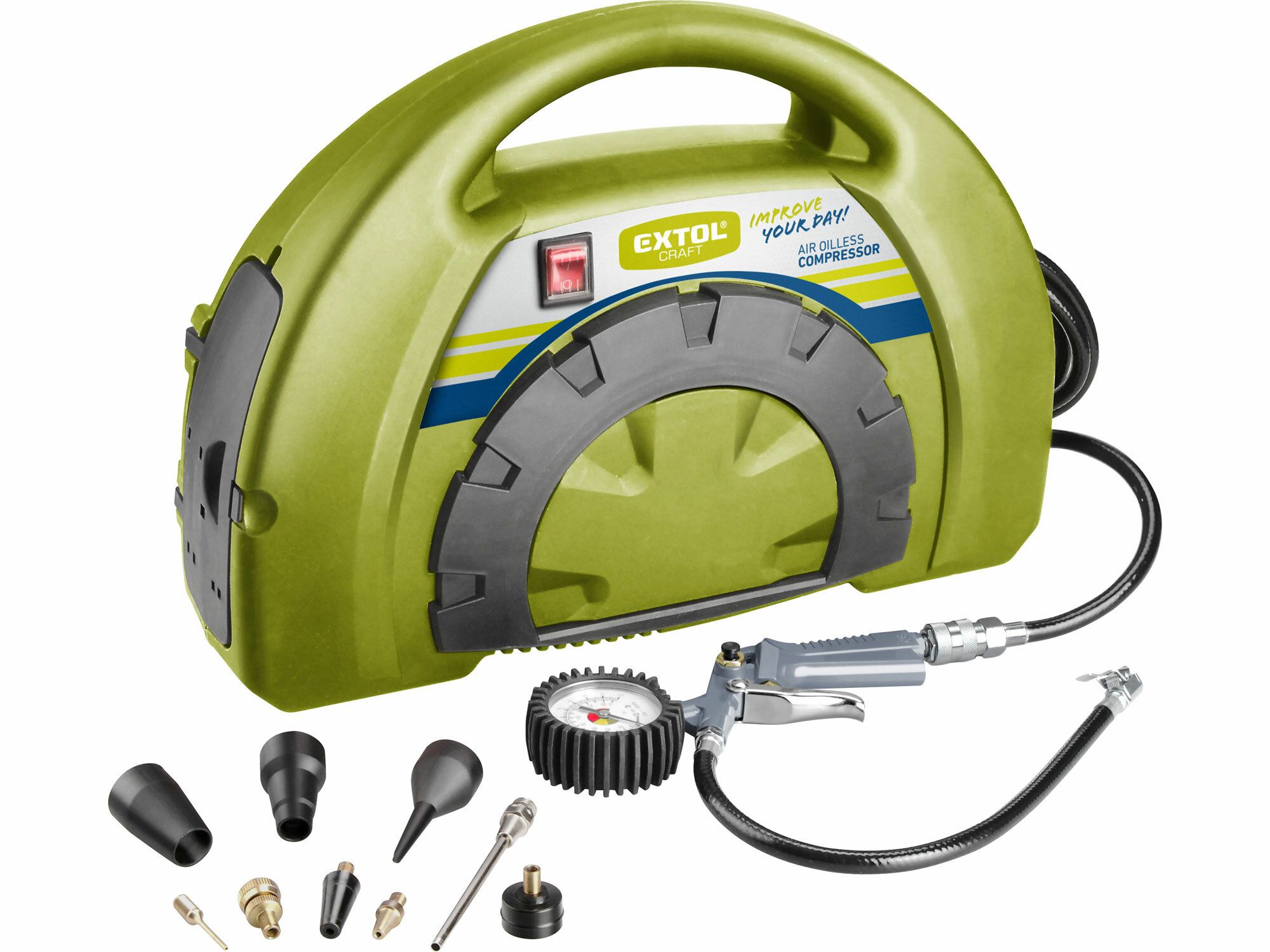 Kompresor bezolejový, 1100W EXTOL-CRAFT