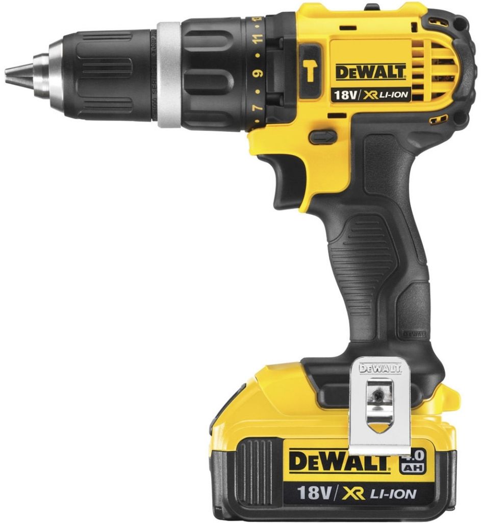 Příklepová vrtačka/šroubovák aku, 2x4.0Ah, 18V XR Li-Ion, DeWALT DCD785M2