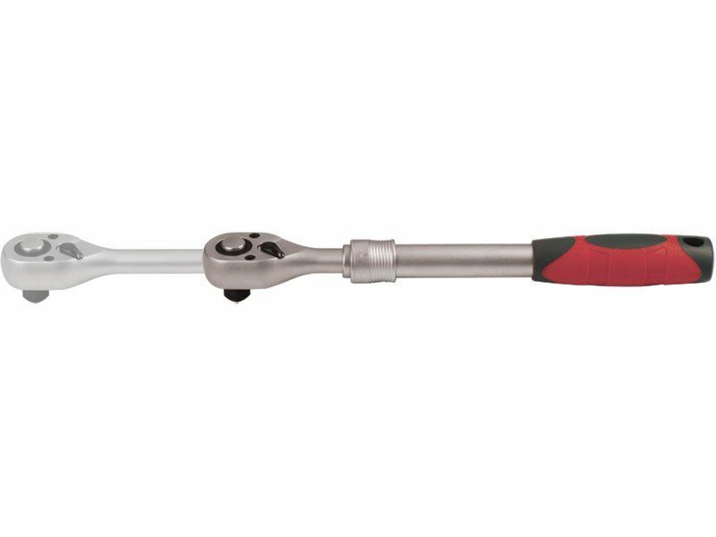 Ráčna teleskopická, 45 zubů, 1/4", L 150-200mm, CrV, FORTUM