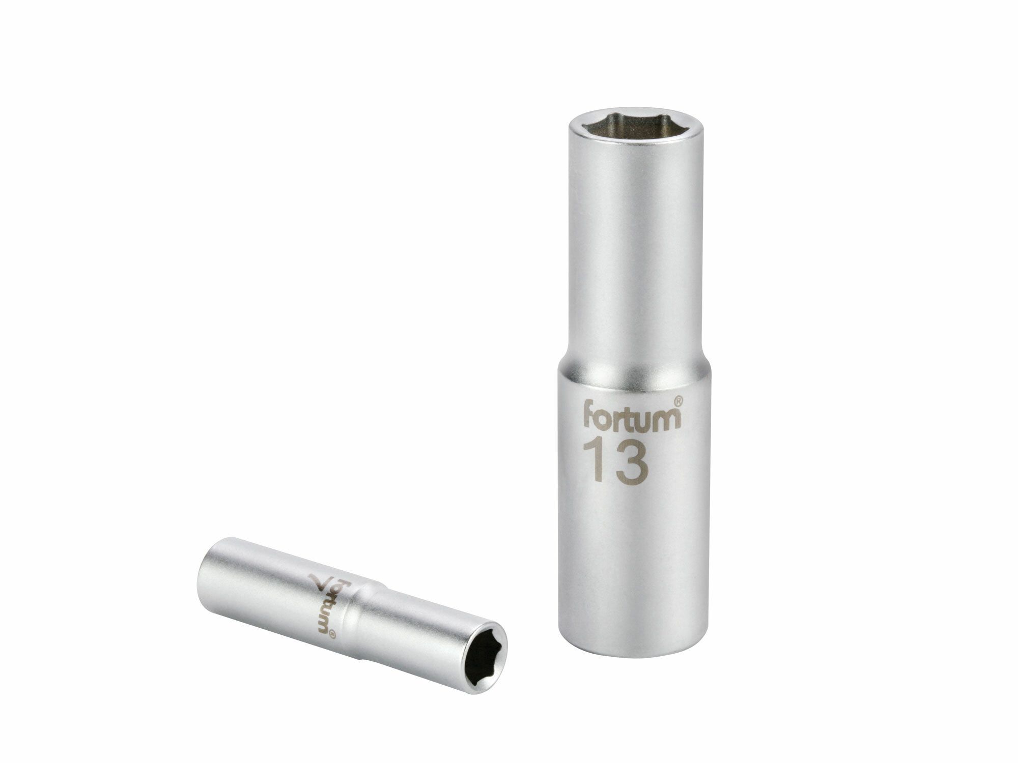 Hlavice nástrčná prodloužená, 1/2", 17mm, L 77mm, 61CrV5, FORTUM