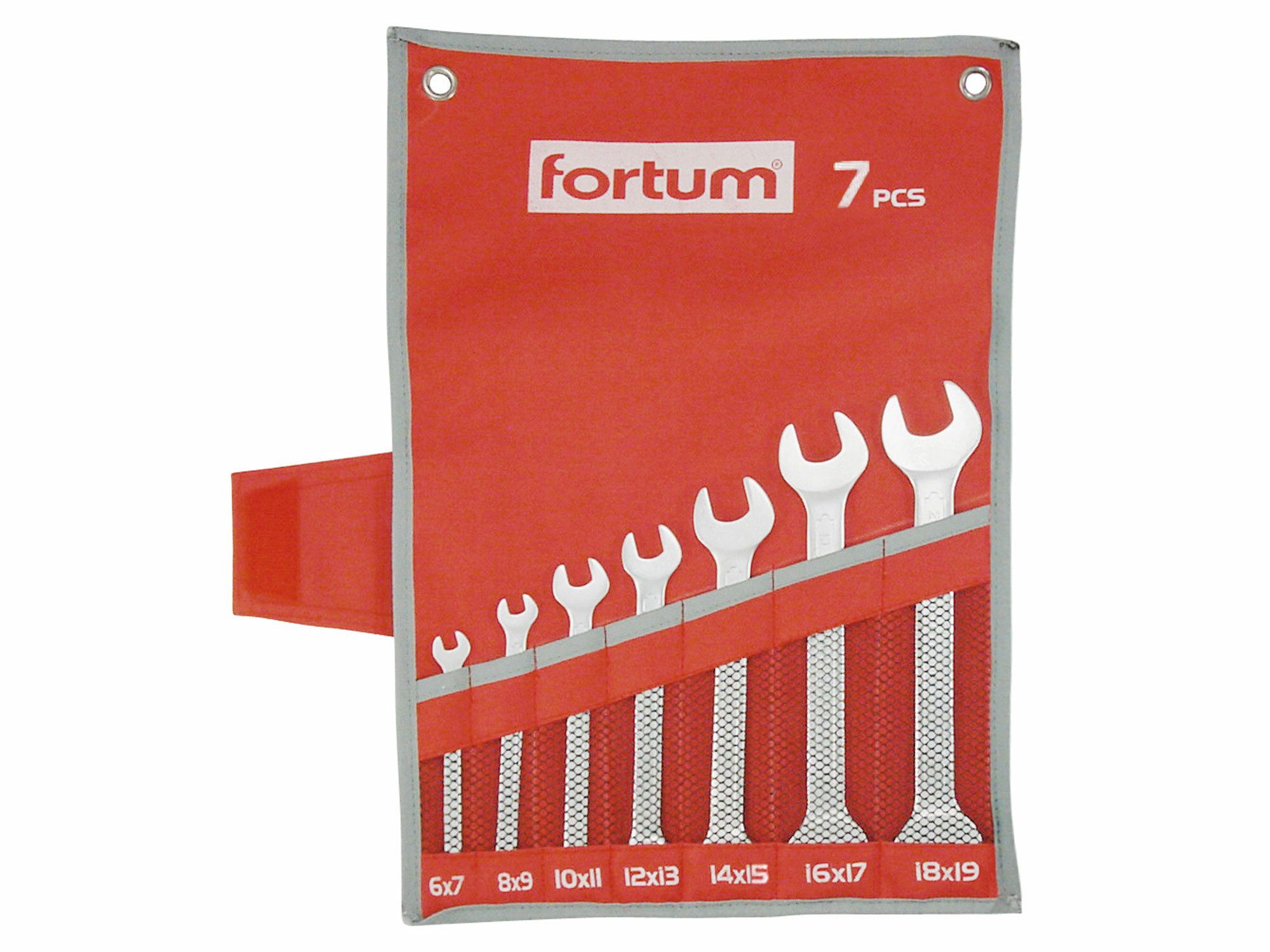 Klíče ploché, sada 7ks, FORTUM