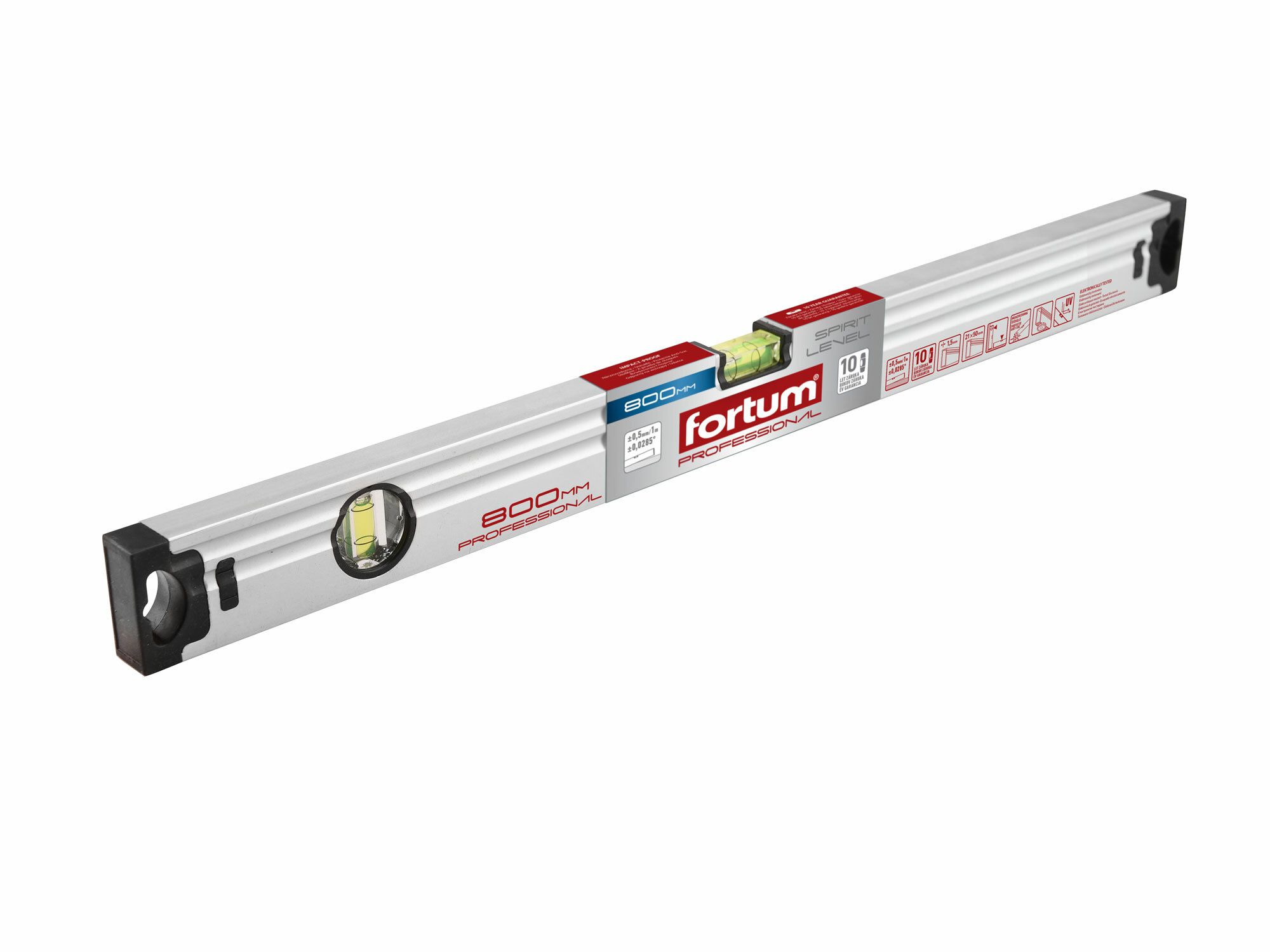 Vodováha, 400mm, přesnost 0,5mm/1m, FORTUM
