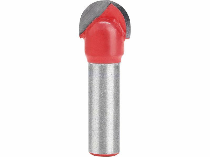 Fréza čelní oblá (vypouklá) do dřeva, R6,3xD12,7xH10, stopka 8mm EXTOL-PREMIUM