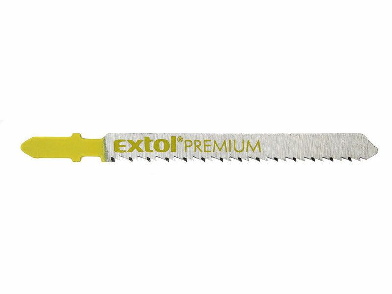 Plátky do přímočaré pily 5ks, 75x2,5mm, úchyt BOSCH, HCS, EXTOL PREMIUM