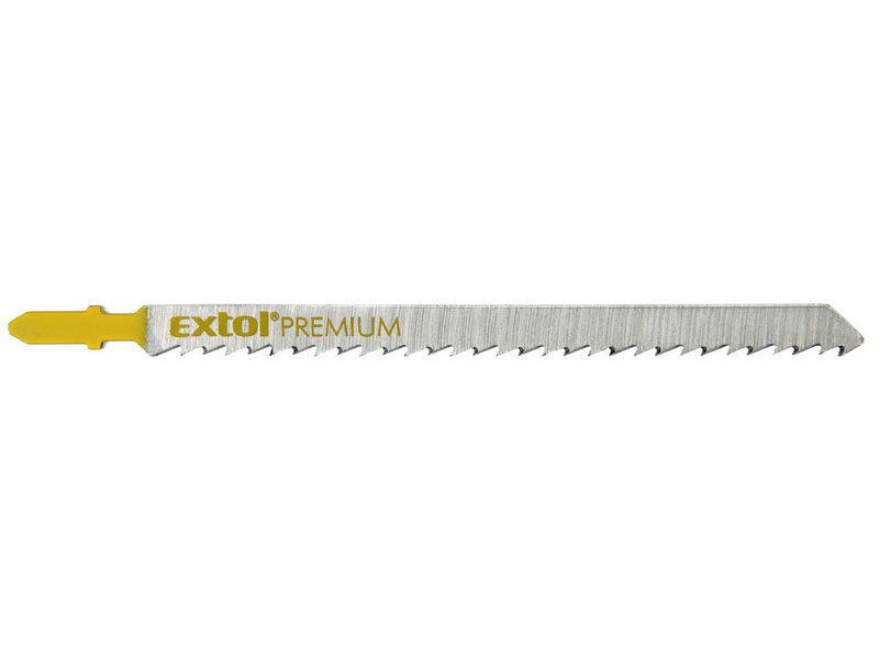 Plátky do přímočaré pily 5ks, 126x4,0mm, úchyt BOSCH, HCS, EXTOL PREMIUM