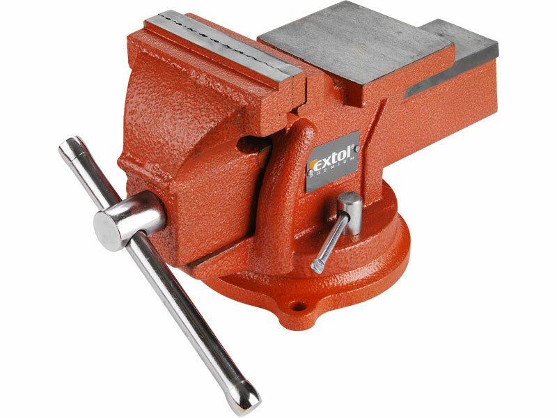 Svěrák otočný, 125mm, 7,5kg, rozevření 100mm, upínací síla 10kN, EXTOL PREMIUM