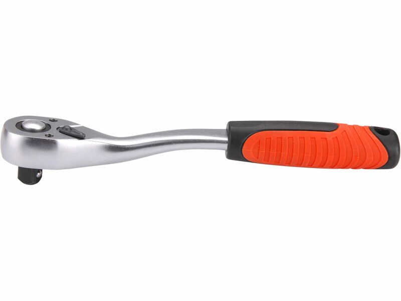 Ráčna tvarová, 45 zubů, 3/8", L 205mm, CrV, EXTOL PREMIUM