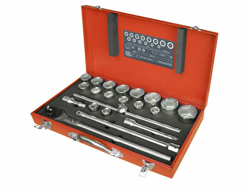 Hlavice nástrčné, sada 22ks, 3/4", CrV EXTOL-PREMIUM