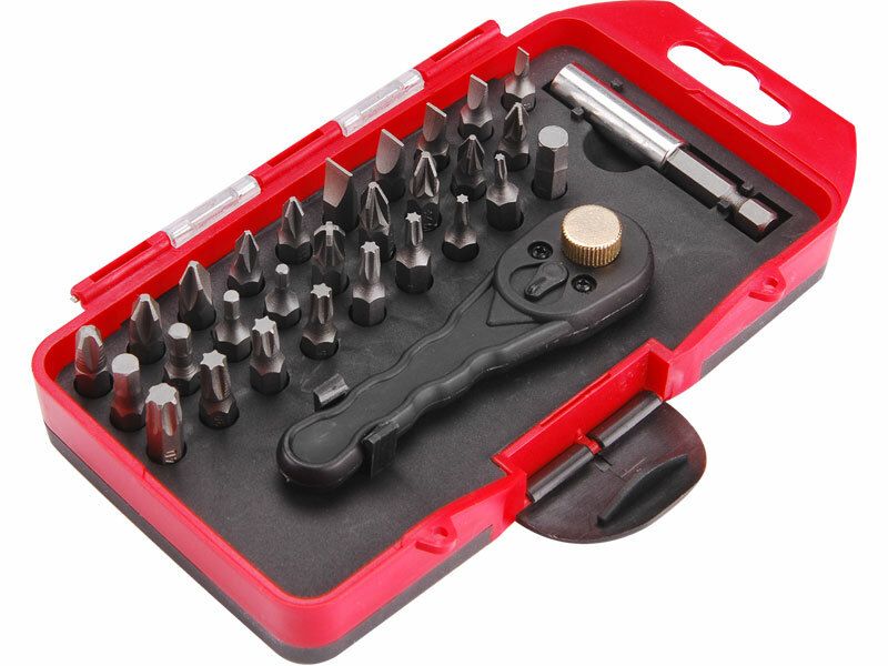 Ráčna s hroty, sada 30ks, ráčna na hroty, magnetický držák hrotů 60mm, CrV, EXTOL PREMIUM