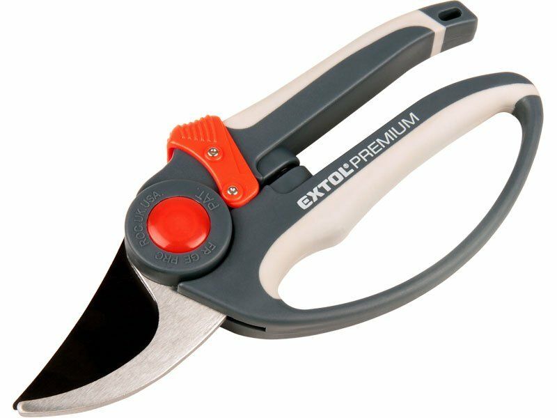 Nůžky zahradnické, 215mm, rukojeť s chráničem prstů, HCS, EXTOL PREMIUM
