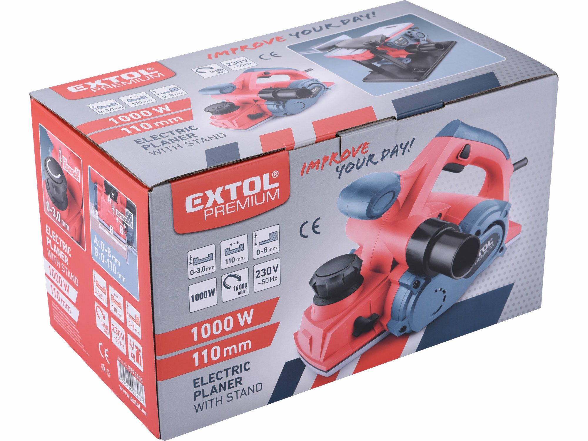Hoblík elektrický, 110mm, 1000W EXTOL-PREMIUM - TorriaCars