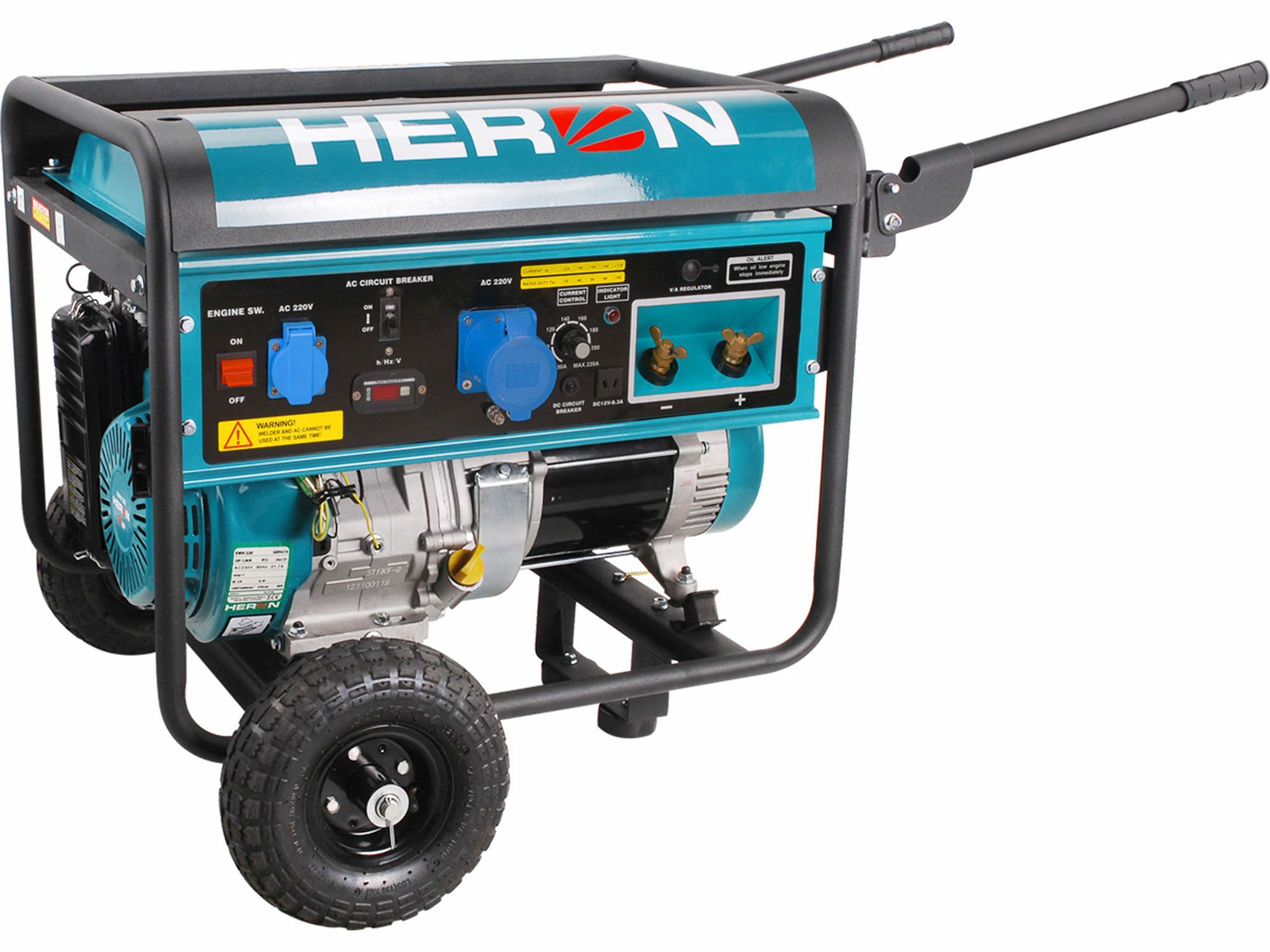 Elektrocentrála se svářečkou 220A, benzínová 14HP, 5,5kW, HERON, EWH 220, záruka 3 roky