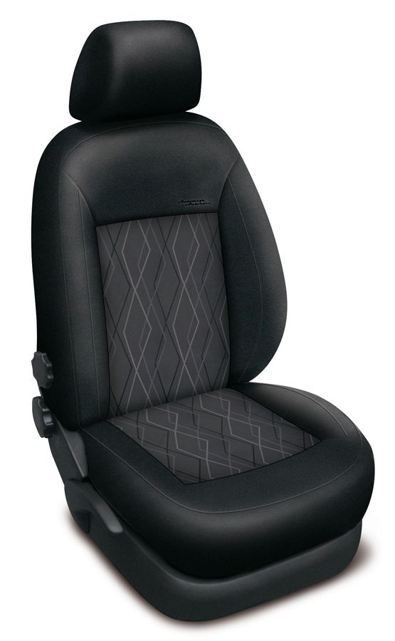 Autopotahy Peugeot 407, bez zadní loketní opěrky, AUTHENTIC PREMIUM, matrix černý SIXTOL