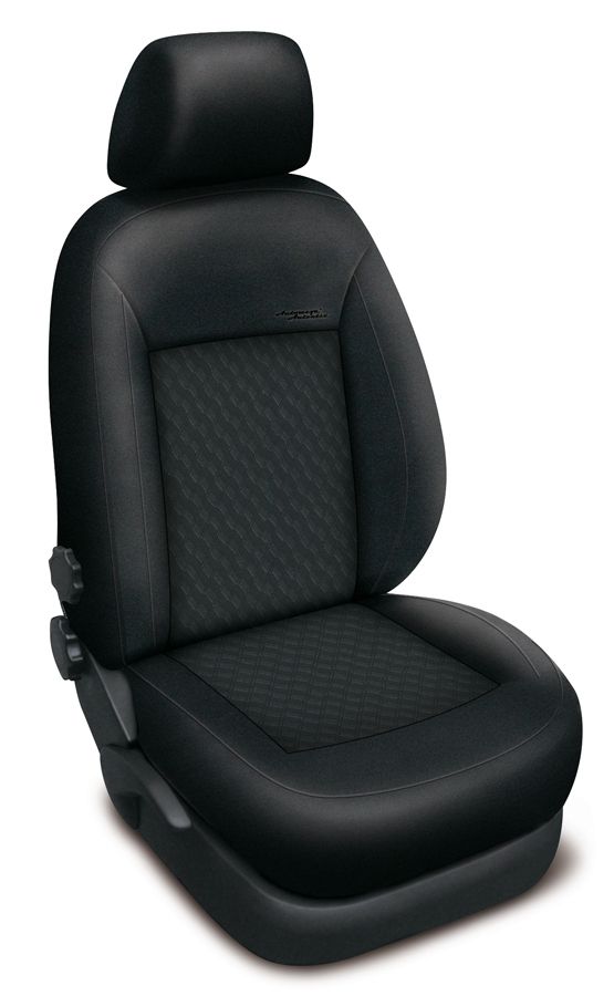 Autopotahy Peugeot 407, bez zadní loketní opěrky, AUTHENTIC PREMIUM, vlnky černé SIXTOL