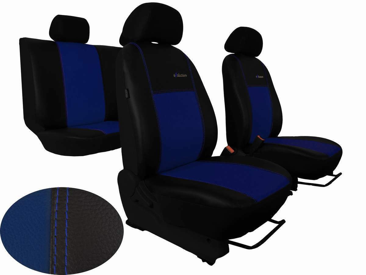 Autopotahy Volkswagen Golf IV, od r 1997-2006, kožené EXCLUSIVE modré SIXTOL