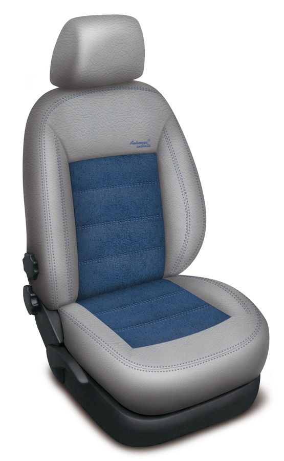 Autopotahy HONDA CRV II, od r. 2001-2007, kožené AUTHENTIC VELVET šedomodré SIXTOL